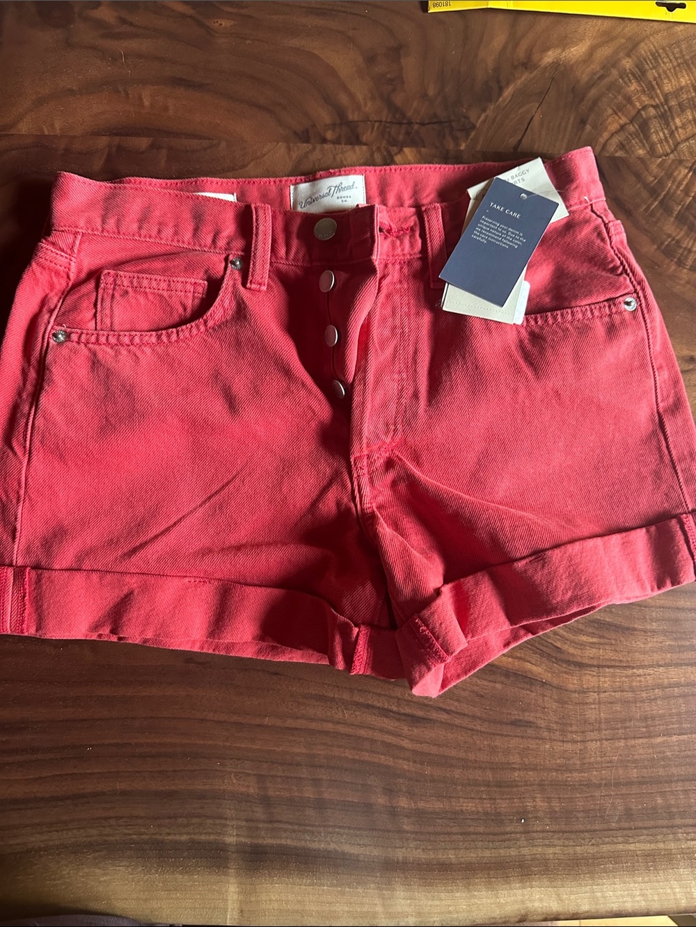 Red Women’s Denim Shorts